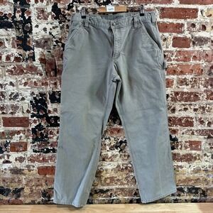 Carhartt Tan Relaxed Fit Pants Mens 36x32 rugged Duck canvas work utility